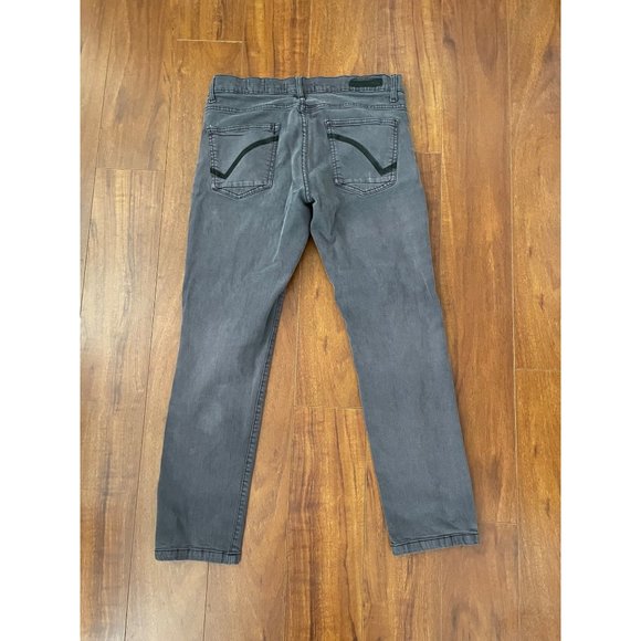 RING OF FIRE SLIM Distressed Destructed Pants Men Gray Size W33 L30 - Picture 3 of 12